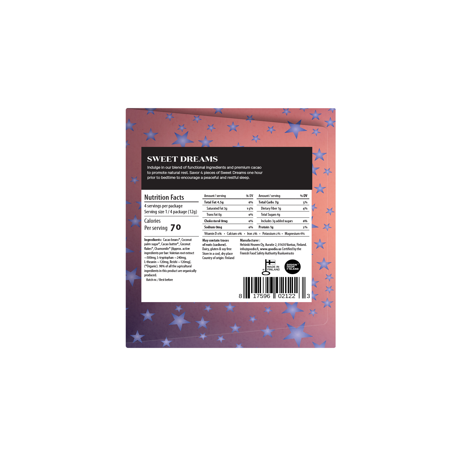Sweet Dreams Chocolate 49% - Zen&Zip