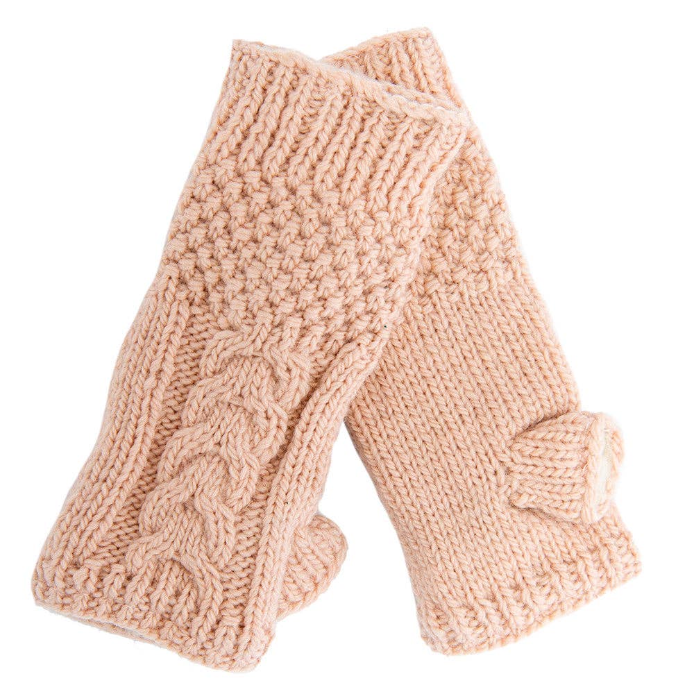 Cable Fingerless Gloves by Nirvanna Designs