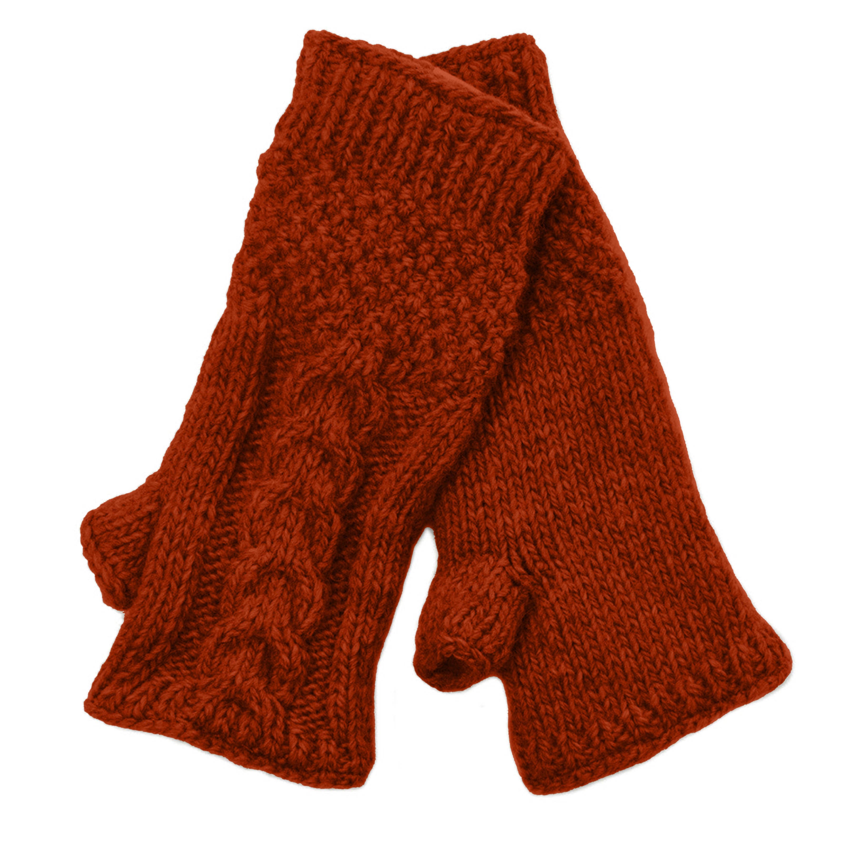 Cable Fingerless Gloves by Nirvanna Designs