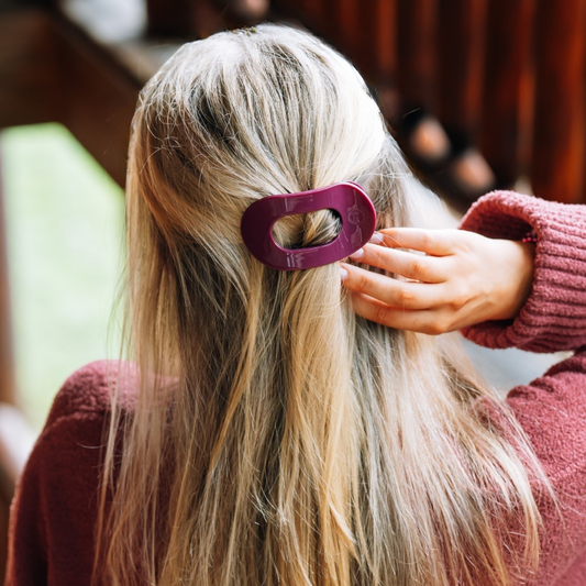 Mulberry Small Flat Round Hair Clip