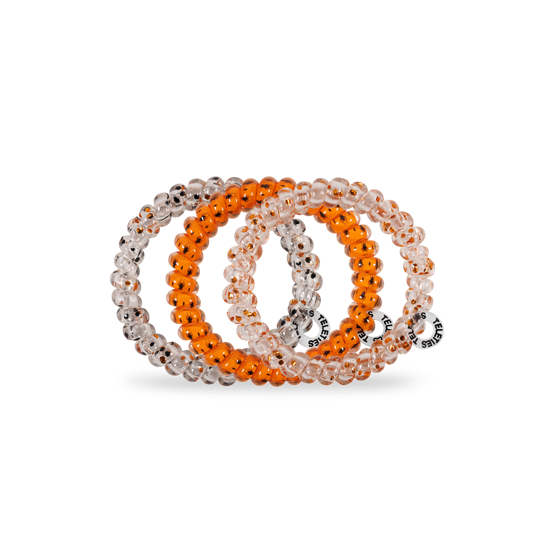 Spiral Hair Coils | Small | Spooky Sparkles Hair Ties - Zen&Zip