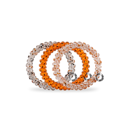 Spiral Hair Coils | Small | Spooky Sparkles Hair Ties - Zen&Zip