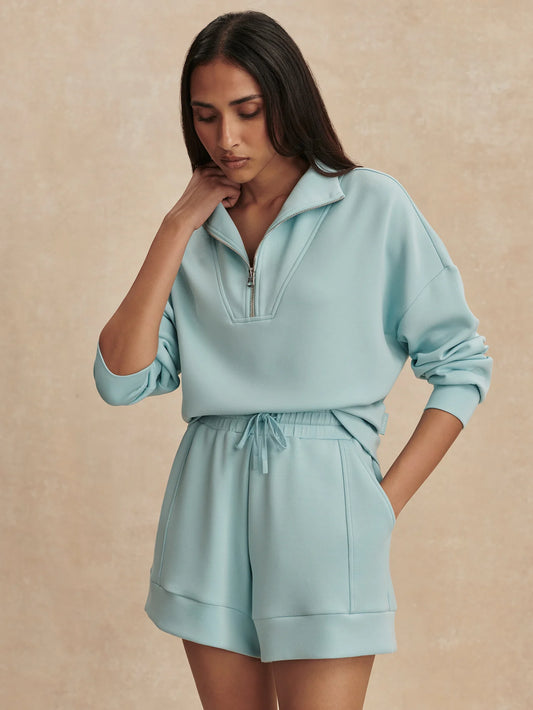 Atrium High Rise Short 4.5 by Varley | Porcelain Blue