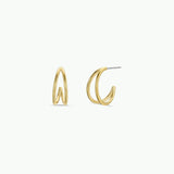 Illusion Double Hoop Earrings by JaxKelly | Gold - Zen&Zip
