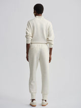 The Slim Cuff Pant 27.5 by Varley | Ivory Marl Fleck
