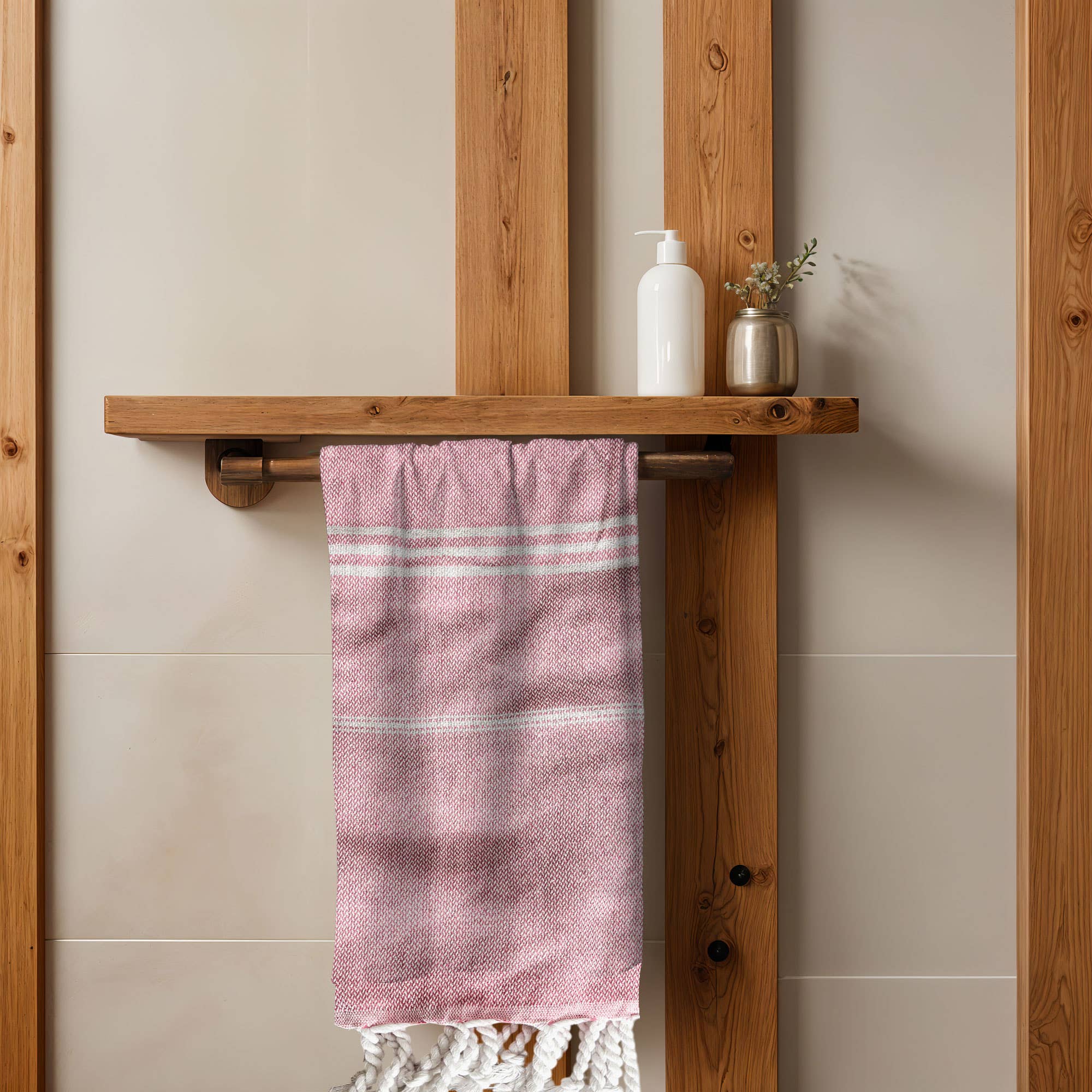 Fall Kitchen Hand Towels, Orange Cotton Dish Towels Tassels - Zen&Zip