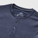 Sean Super Soft Classic Henley by SurfSideSupply | Navy Heather