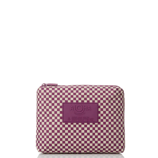 Tiny Check Small by Aloha Collection | Sandstone/Plum