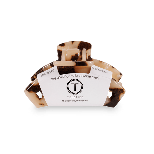 Open Blonde Tortoise Tiny Hair Clip - Zen&Zip