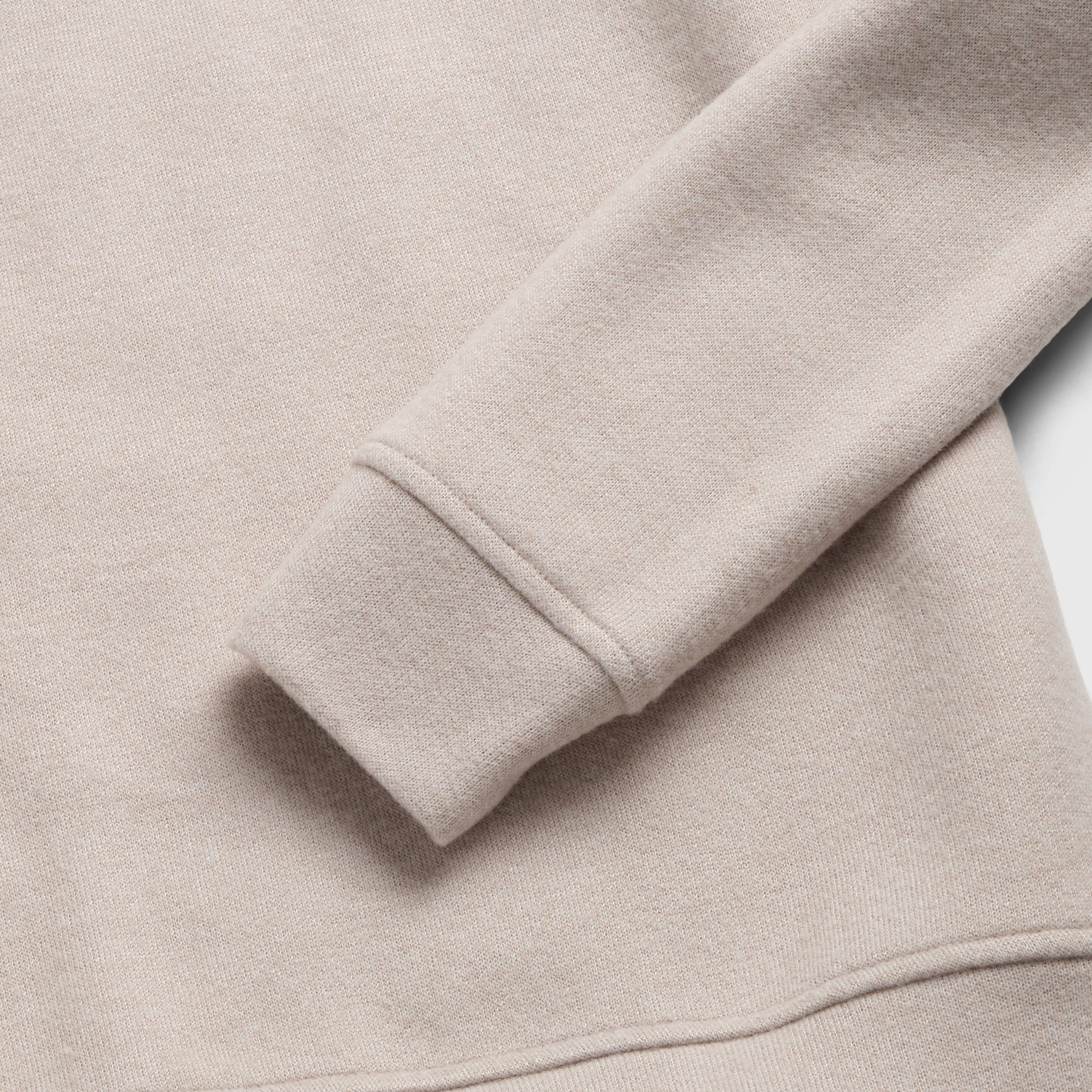 Bobby Cashmist Fleece Quarter Zip by SurfSideSupply | Taupe Grey Heather