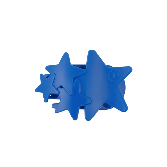Flat Hair Clip | Medium | Blue Shooting Star - Zen&Zip