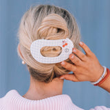 Flat Round Hair Clip | Large | Basket of Cherries - Zen&Zip