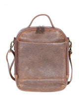 Leather Travel Tote by Scully in walnut AeroSquadron leather