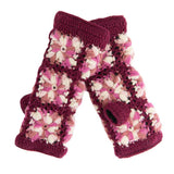 Flower Crochet Fingerless Gloves by Nirvanna Designs