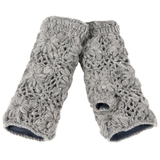 Flower Crochet Fingerless Gloves by Nirvanna Designs