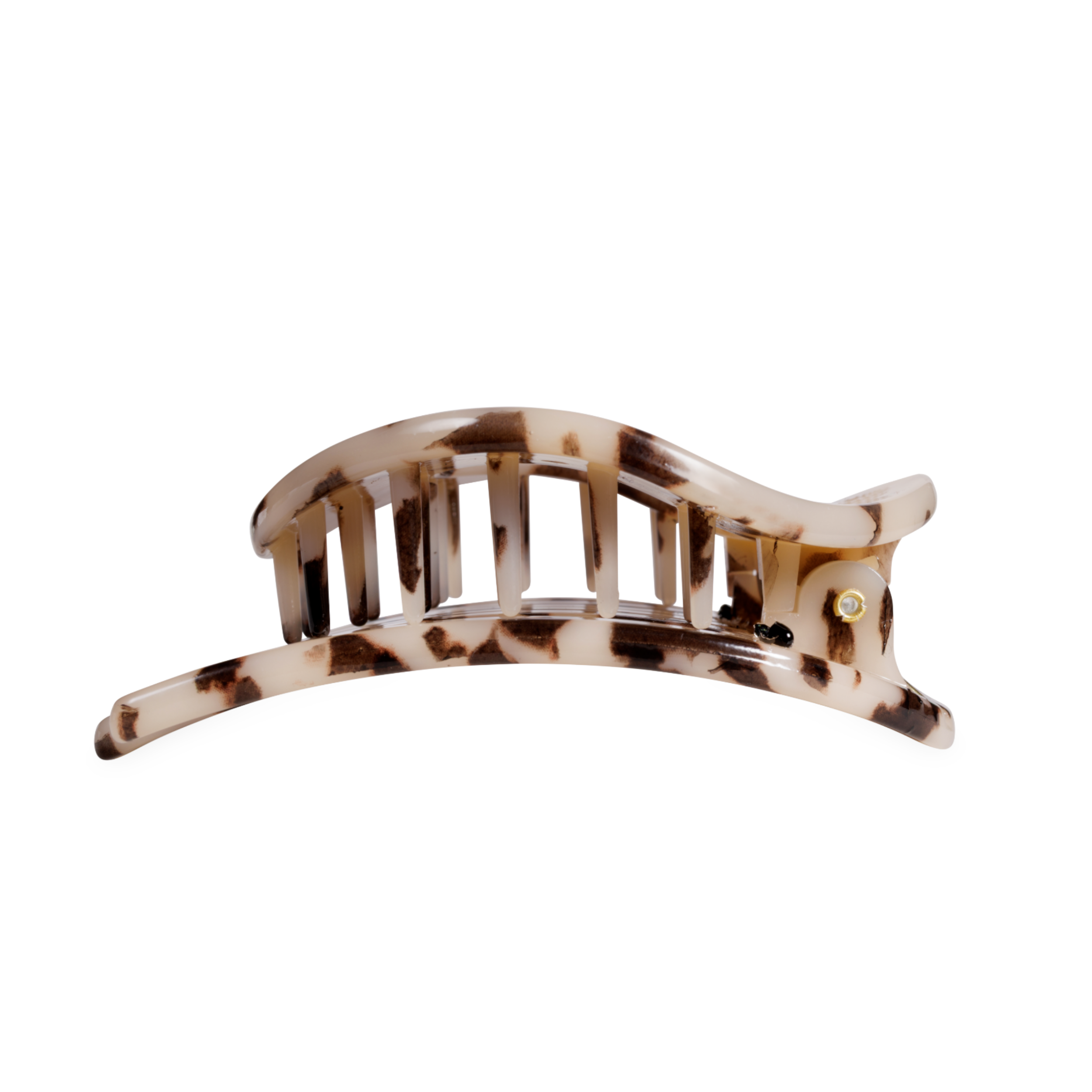 Blonde Tortoise Large Flat Circle Hair Clip