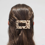 Flat Rectangle Hair Clip | Small | Blonde Tortoise - Zen&Zip