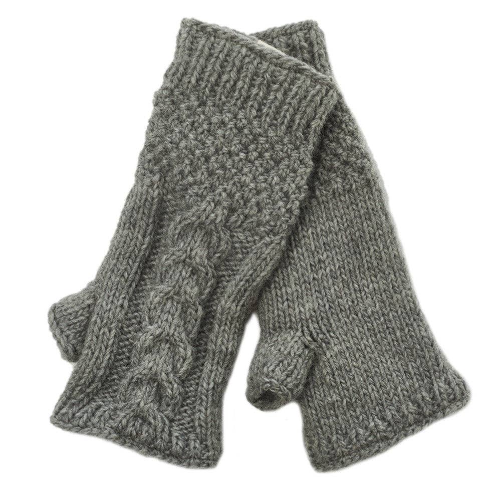 Cable Fingerless Gloves by Nirvanna Designs