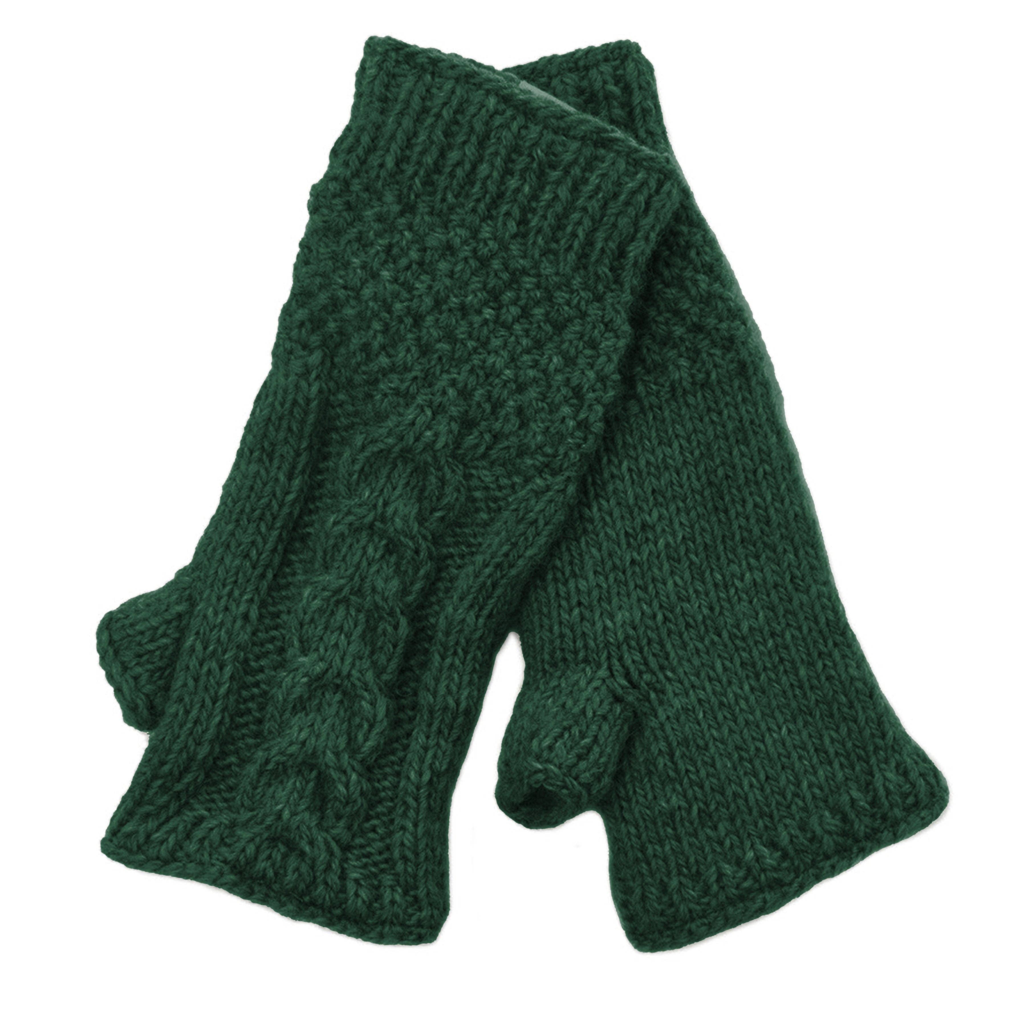 Cable Fingerless Gloves by Nirvanna Designs