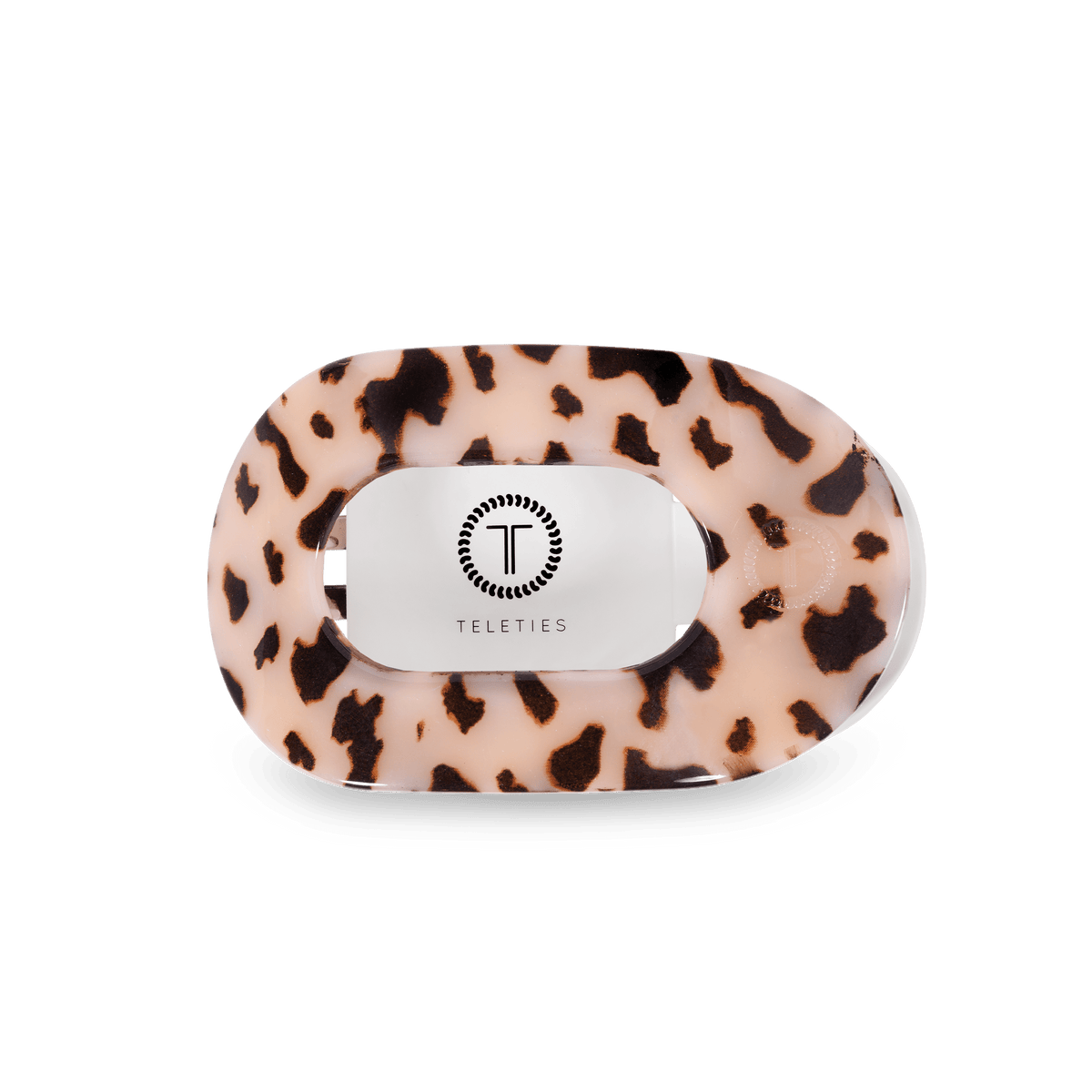 Blonde Tortoise Medium Flat Round Clip