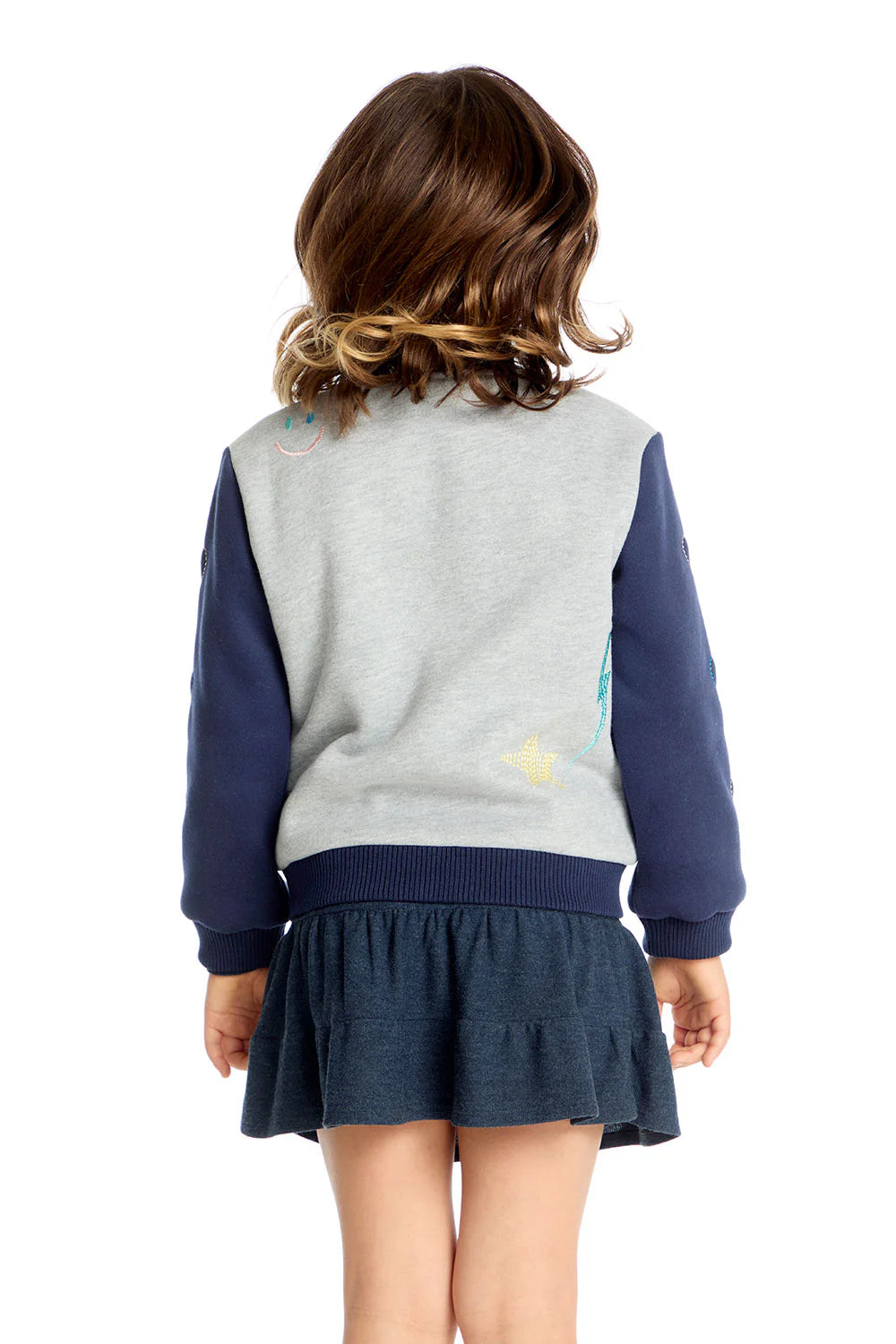 Ally Bomber by Chaser Kids | Navy/Heather Gray