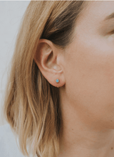 Huggies - Fire Opal - Earring - Zen&Zip