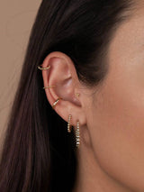 Ball Hoop - Large - Gold Earrings