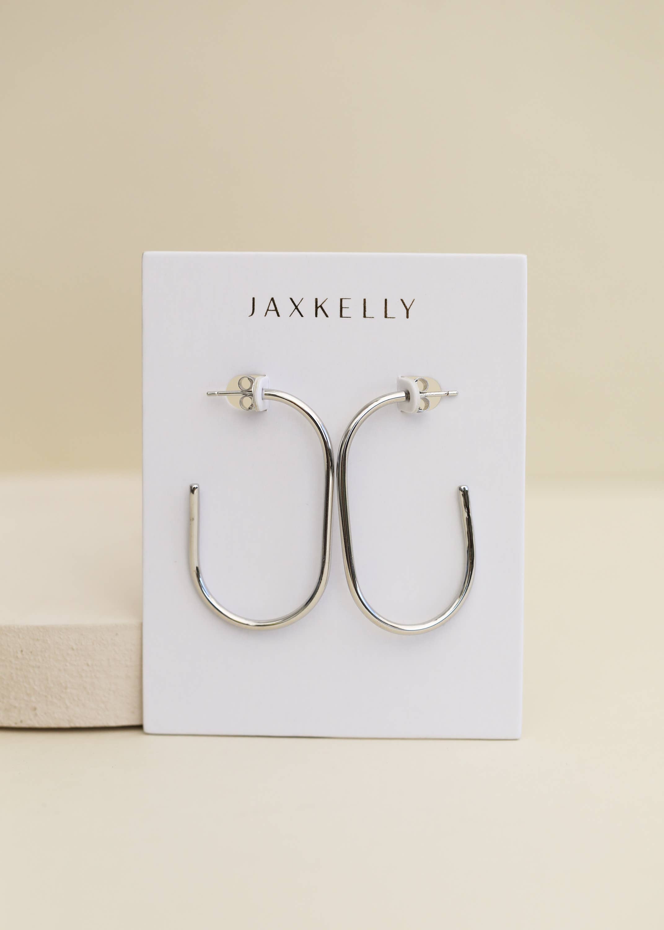 Silver Large Open Hoop - Zen&Zip
