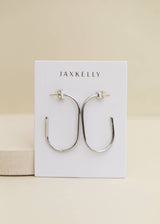 Silver Large Open Hoop - Zen&Zip