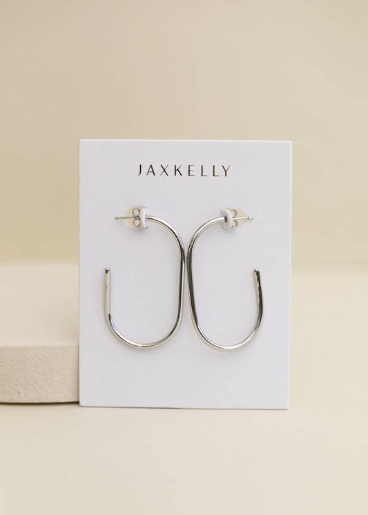 Silver Large Open Hoop - Zen&Zip