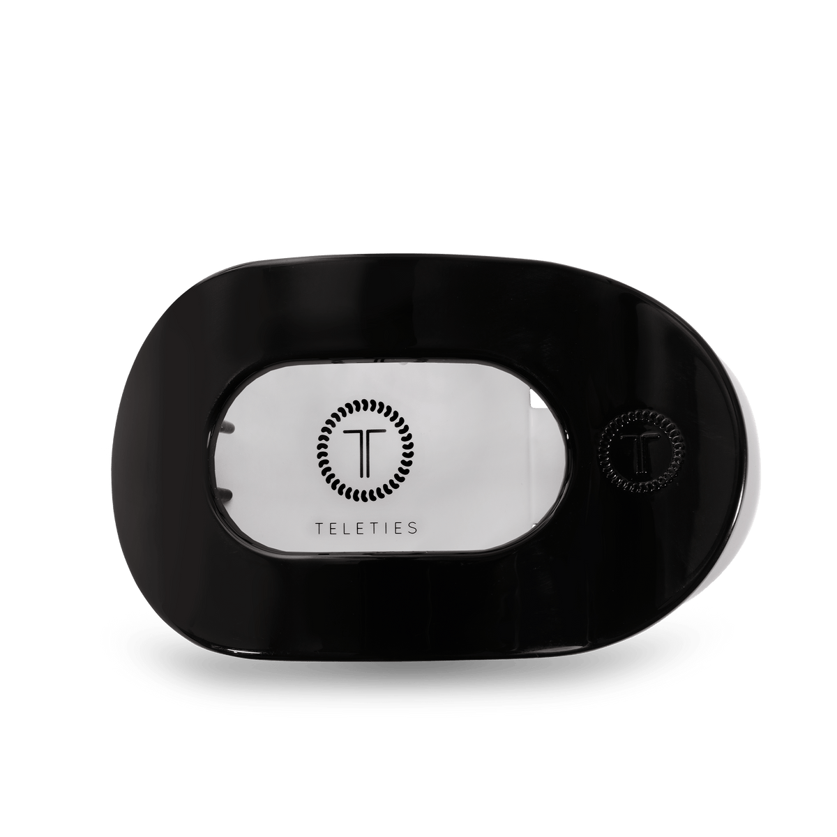 Jet Black Large Flat Round Clip