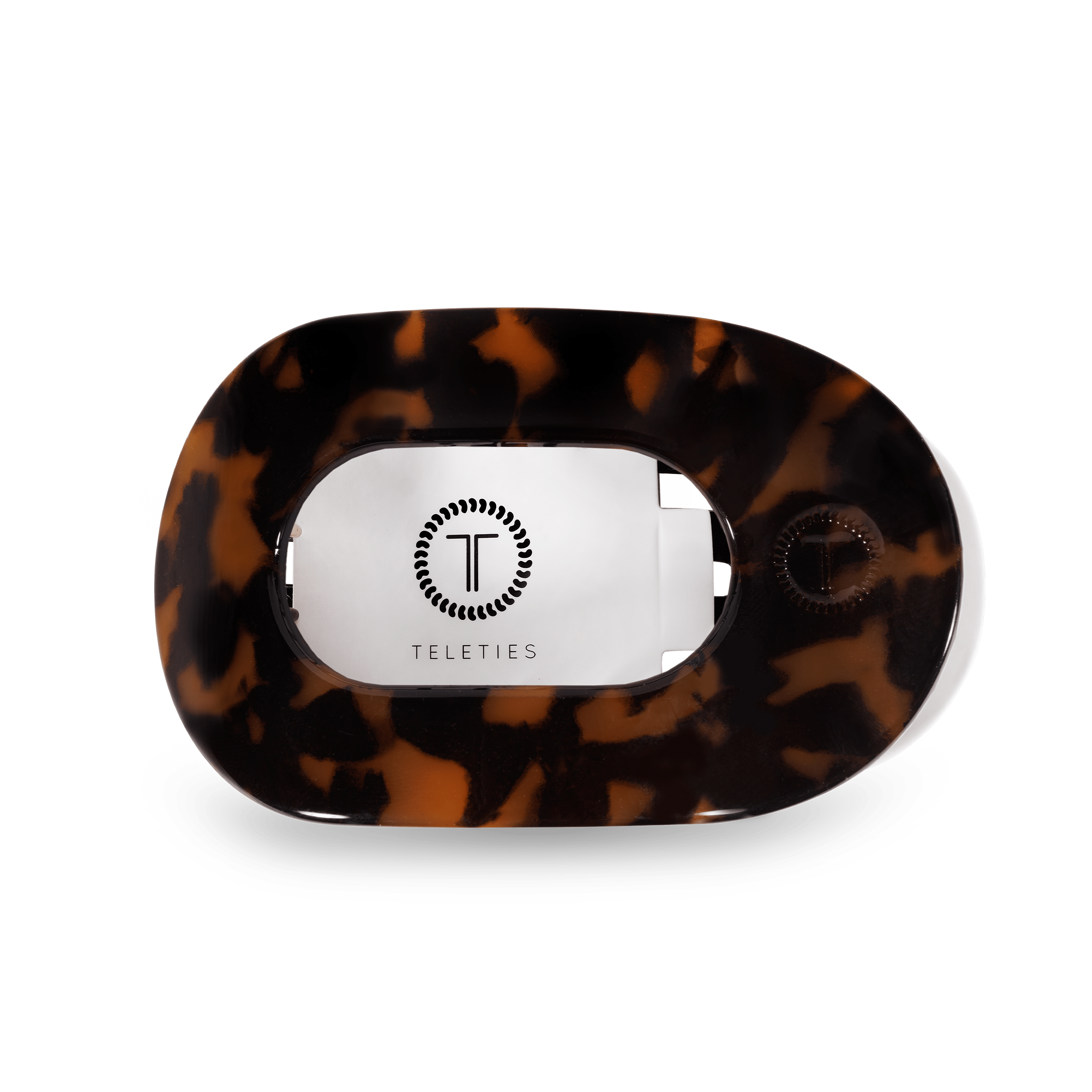 Tortoise Medium Flat Round Clip - Zen&Zip