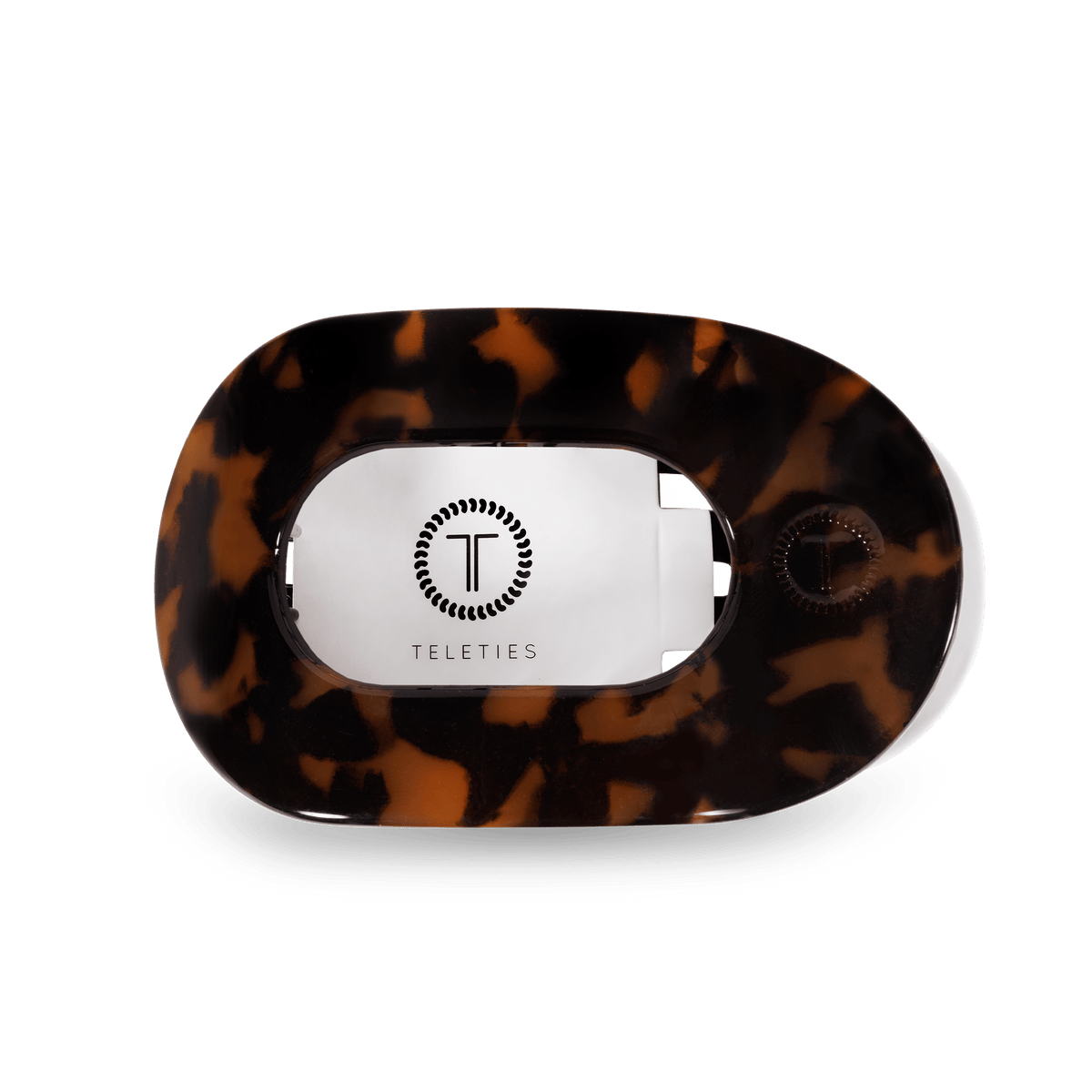 Tortoise Medium Flat Round Clip