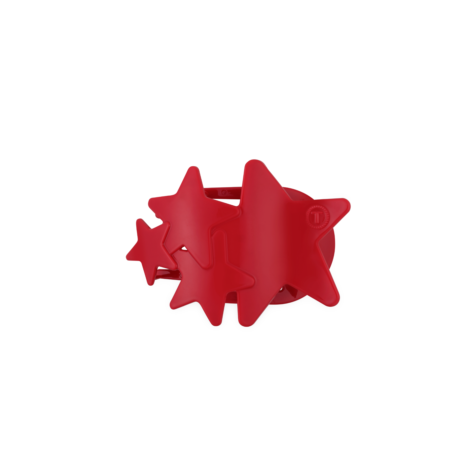 Flat Hair Clip | Small | Red Shooting Star - Zen&Zip
