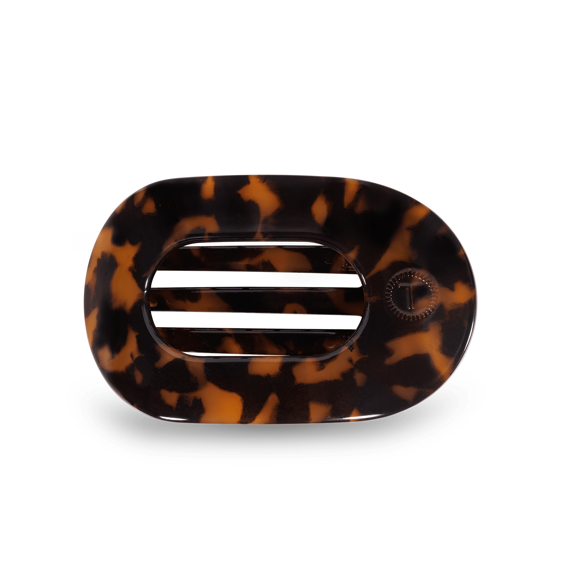 Tortoise Small Flat Round Clip - Zen&Zip