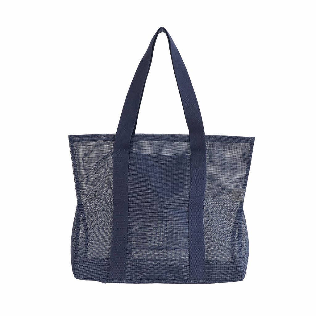 Beach Hauler™ Mini Mesh Beach Bag by Sande | Deep Sea
