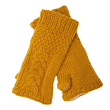 Cable Fingerless Gloves by Nirvanna Designs