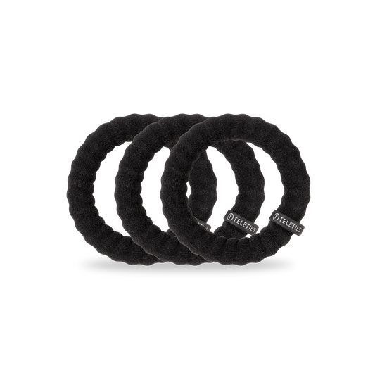 Nylon Hair Ties | Large | Jet Black - Zen&Zip