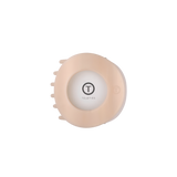 Almond Beige Medium Flat Circle Hair Clip