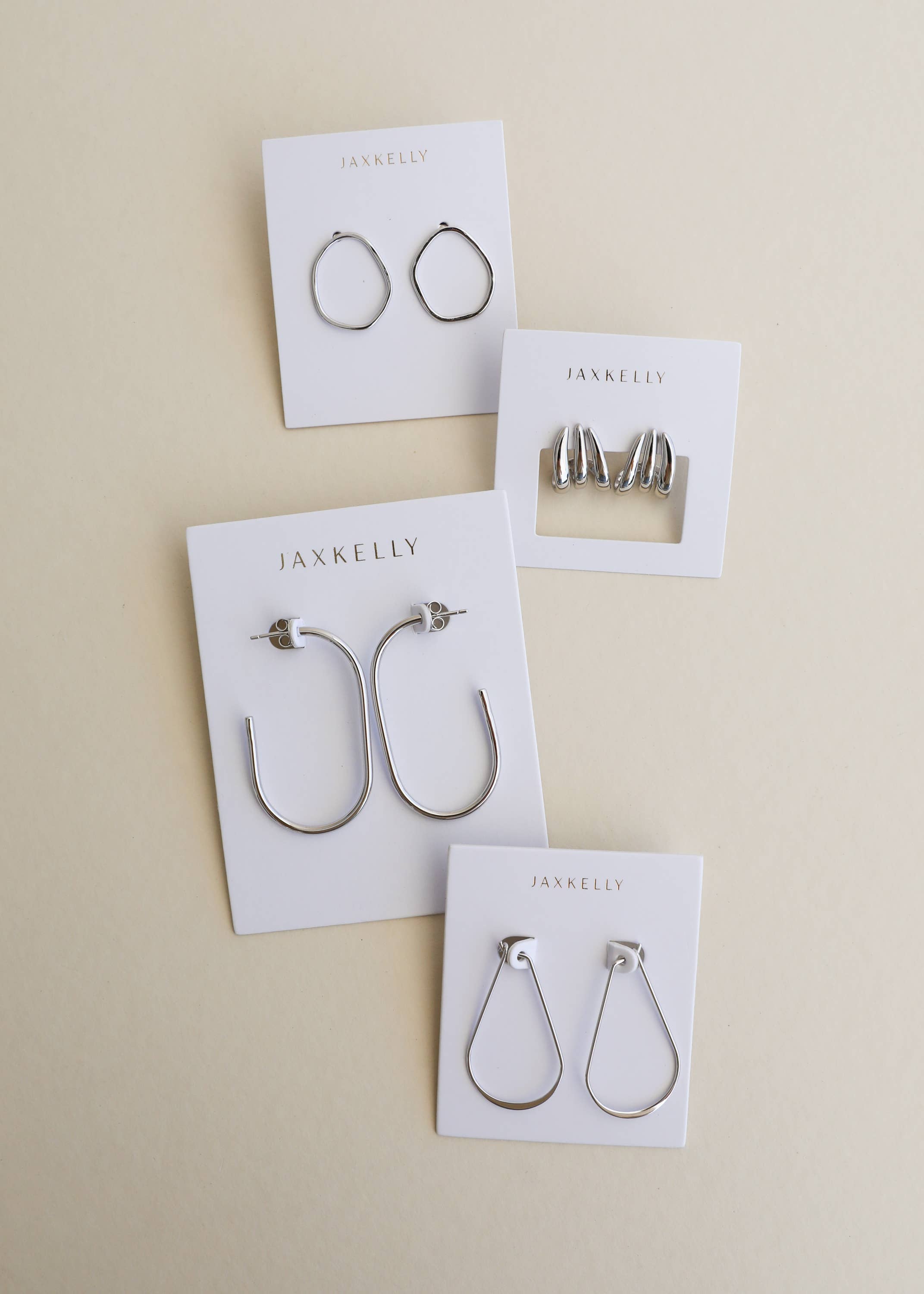 Silver Large Open Hoop - Zen&Zip