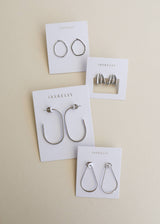 Silver Large Open Hoop - Zen&Zip