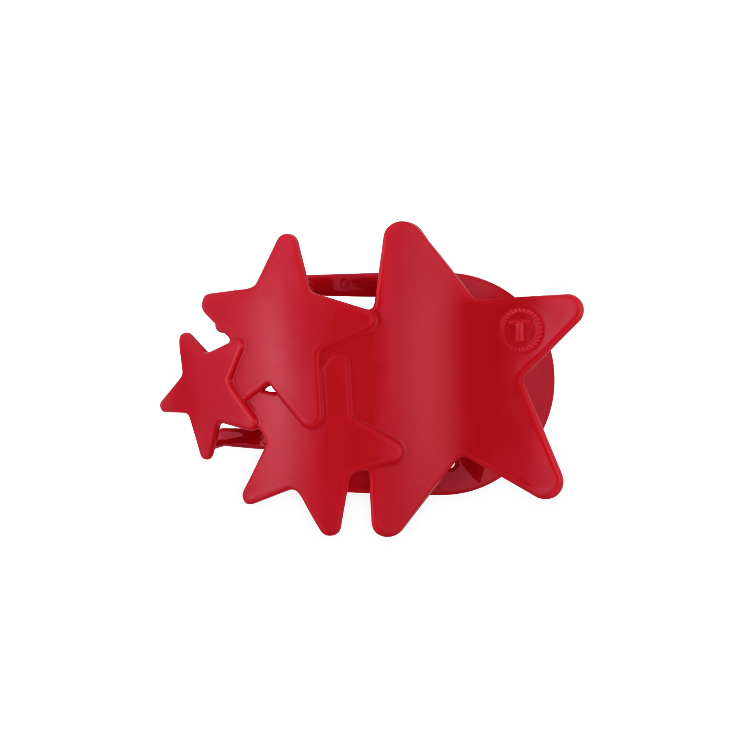 Flat Hair Clip | Medium | Red Shooting Star - Zen&Zip