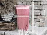 Fall Kitchen Hand Towels, Orange Cotton Dish Towels Tassels - Zen&Zip