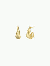 Small Ripple Gold Hoop by JaxKelly