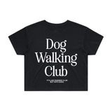 Dog Walking Club Crop Tee by Puppies Make Me Happy | Black/White