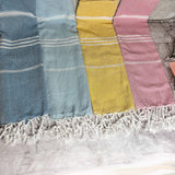 Fall Kitchen Hand Towels, Orange Cotton Dish Towels Tassels - Zen&Zip