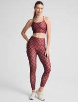 Softmark Caught in the Midi HW Legging by Beyond Yoga | Autumn Argyle Multi