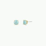 Round Gemstone Earrings by JaxKelly | Amazonite - Zen&Zip