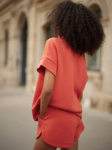 Ritchie Short Sleeve Sweat by Varley | Summer Fig