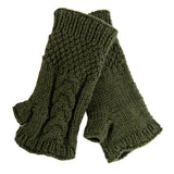 Cable Fingerless Gloves by Nirvanna Designs